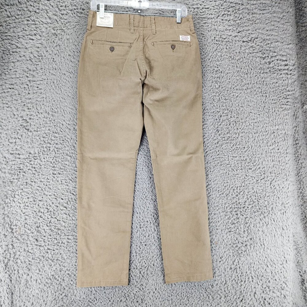 Flag & Anthem Pants Mens 28x32 Tan Stretch Nashville Straight Chino *NWT* - Picture 9 of 15